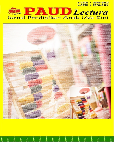 					View Vol. 9 No. 02 (2026): PAUD Lectura: Jurnal Pendidikan Anak Usia Dini
				
